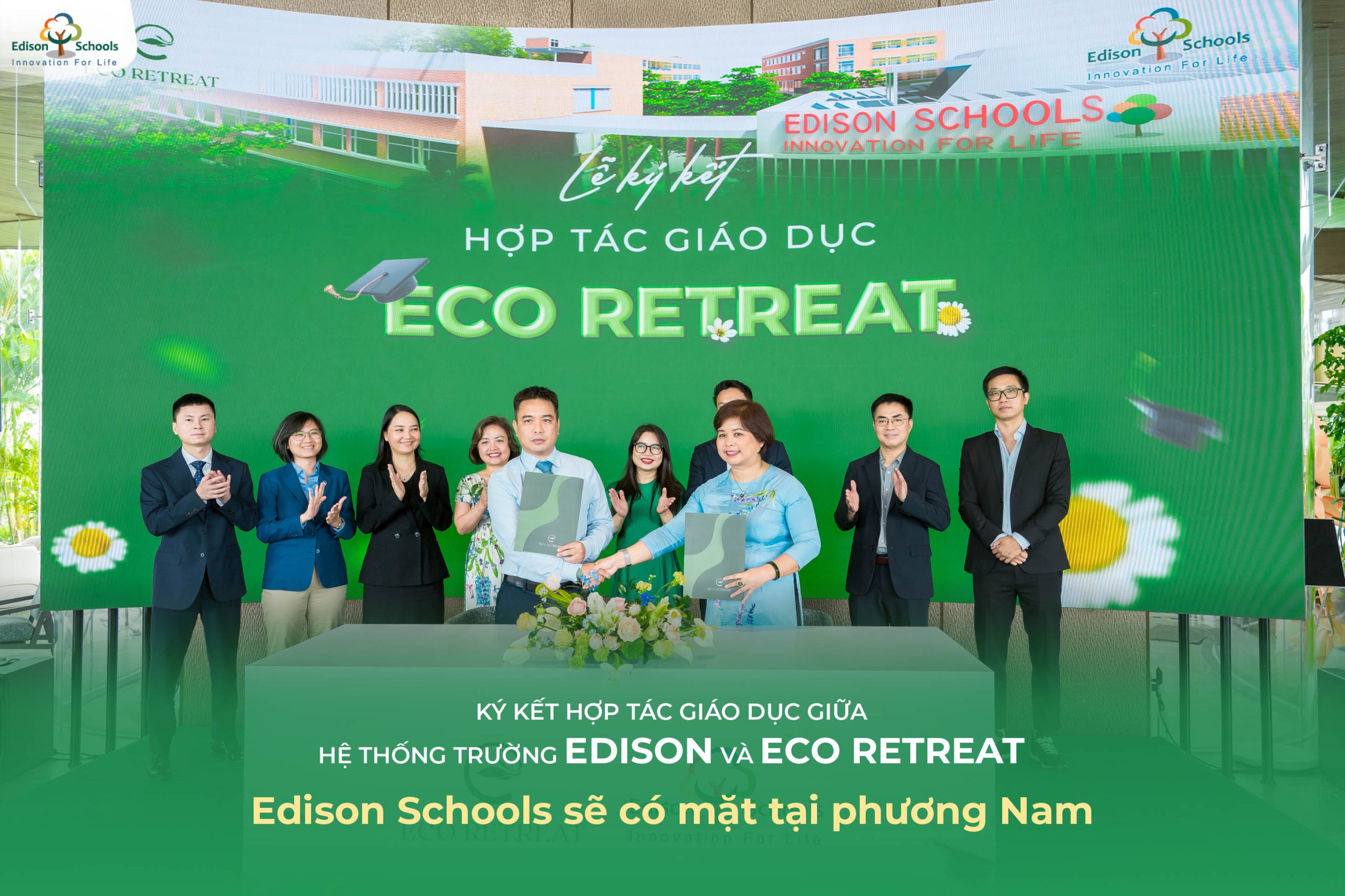 Ký kết hợp tác giáo dục giữa Hệ thống Trường Edison và Eco Retreat – Edison Schools sẽ có mặt tại Phương Nam